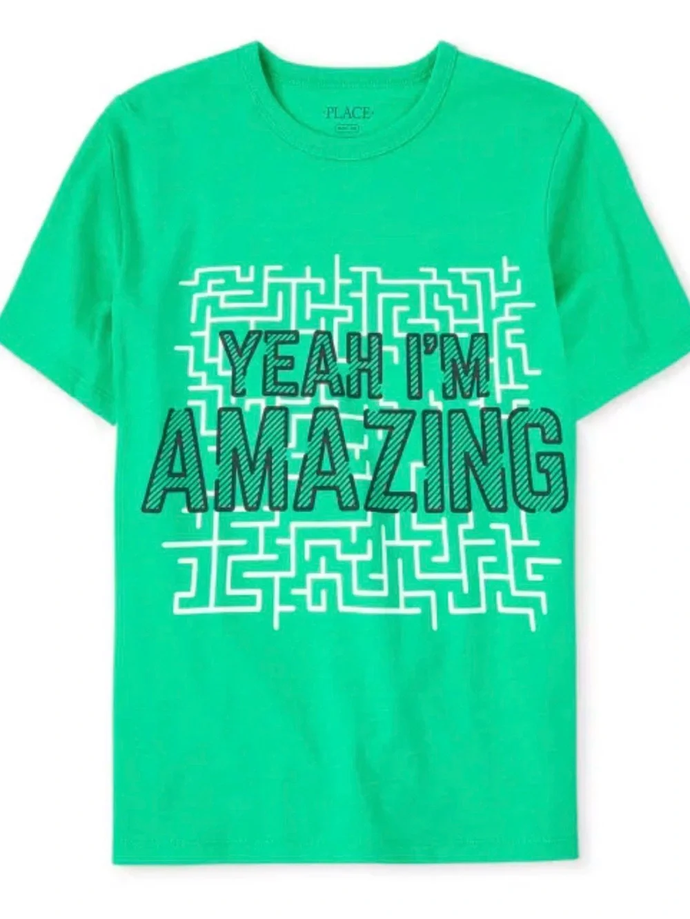 The Children's Place Green 'Yeah I'm Amazing' Graphic Tee